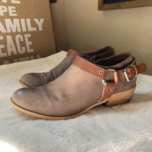 Very Volatile Haisley Ankle Booties, Brown, Size 8